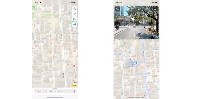 Настройка просмотра улиц Apple Maps