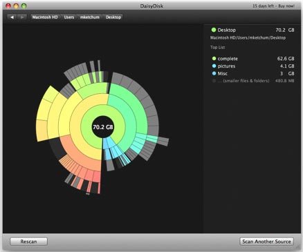 DaisyDIsk уникален, но не бесплатен.