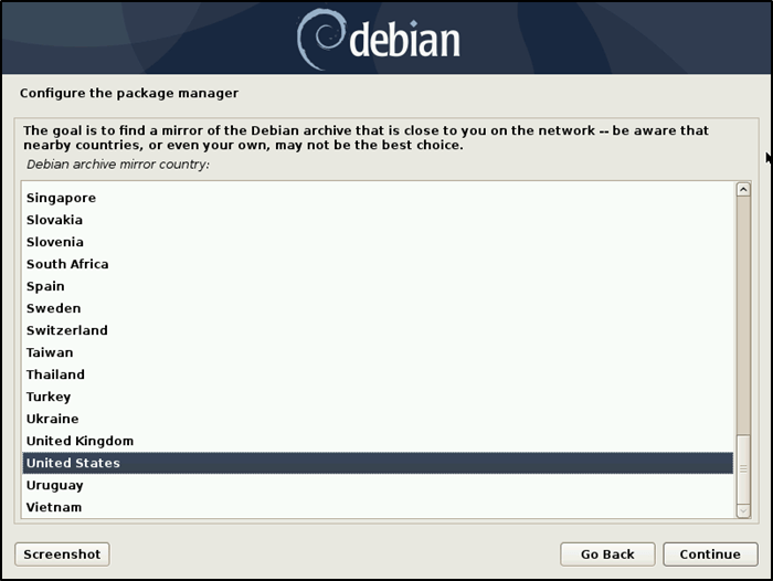 Язык диспетчера пакетов установки Debian