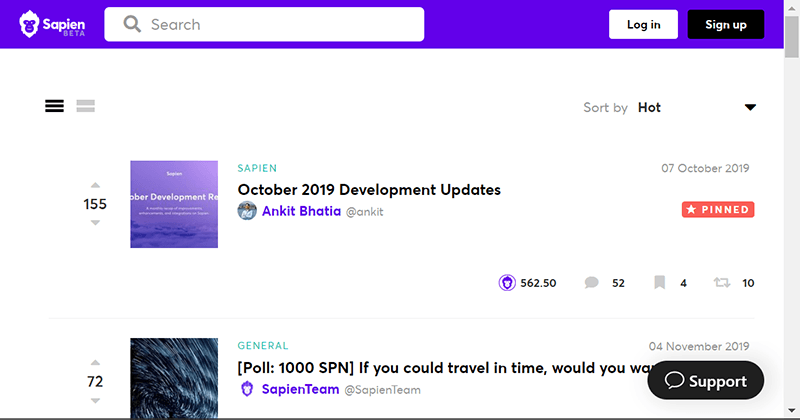 Децентрализованный блокчейн Sapien