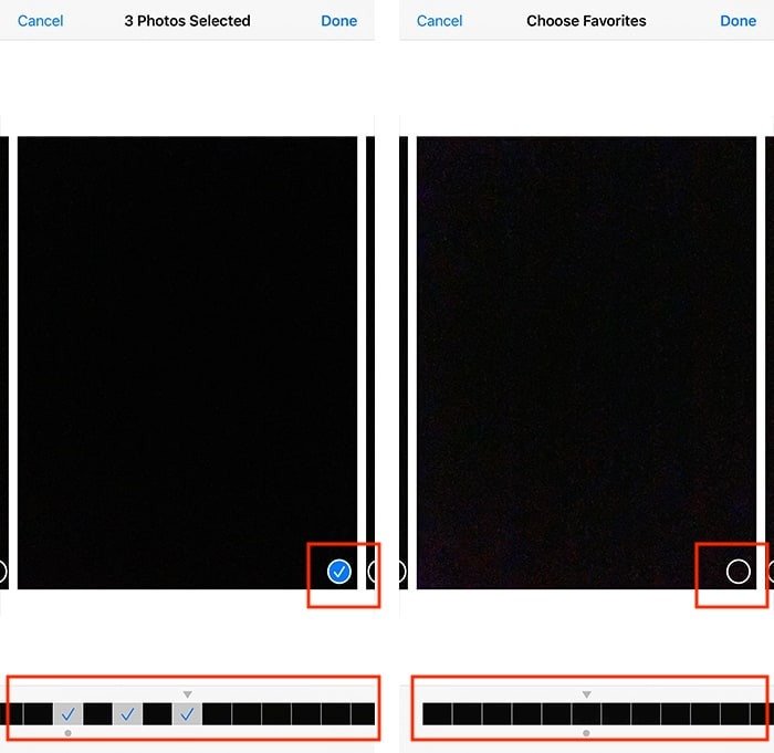 Удаление серийных фотографий Iphone Выбор отдельных серийных фотографий