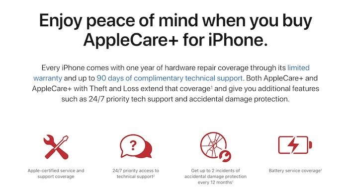 Гарантийный ремонт устройства Проверка Applecareplus