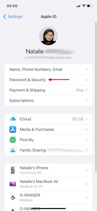 Цифровое наследие Apple Ios Apple Id