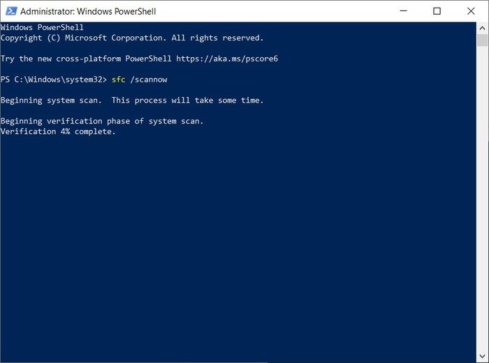 Сканирование Directx Powershell SFC 1