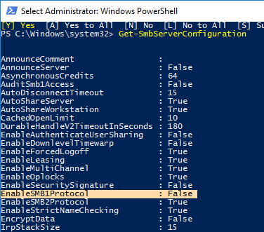 отключить-smbv1-powershell-smb1-отключено