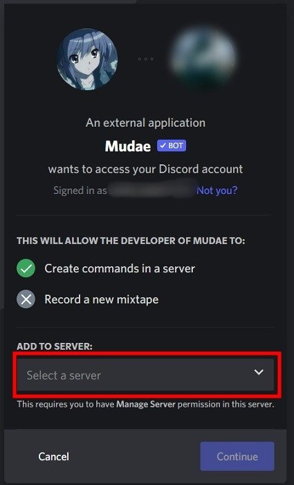 Discord Avatar Выбор бота Добавление