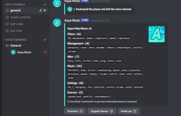 Музыкальные боты Discord, которые можно добавить на ваш сервер Aqua