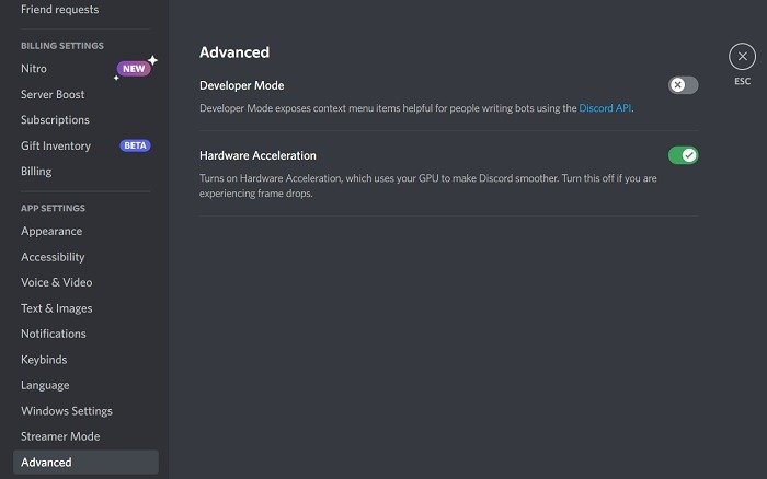 Исправление задержки Discord Stream Advanced