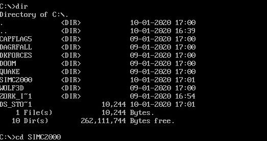 Компакт-диск с командами монтирования каталога Dosbox