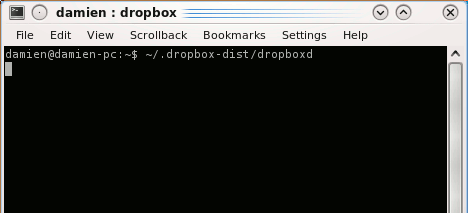 Dropbox-загрузка-демон