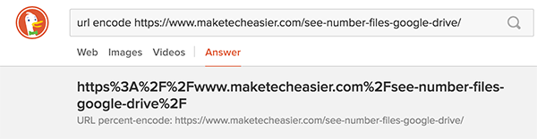 DuckDuckGo-Encodeurl
