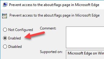 Edge-aboutflags-page-enable-policy