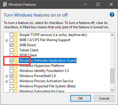 Edge-application-guard-check-windows-defender-application-guard-option