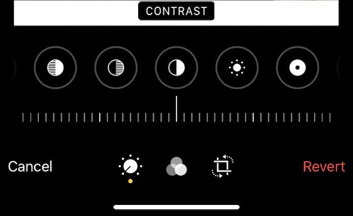 Редактировать контраст камеры в фотографиях Iphone