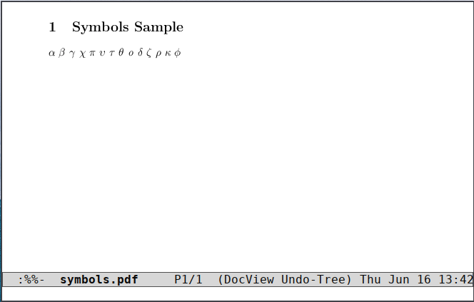 Emacs Latex 13 символов в латексе