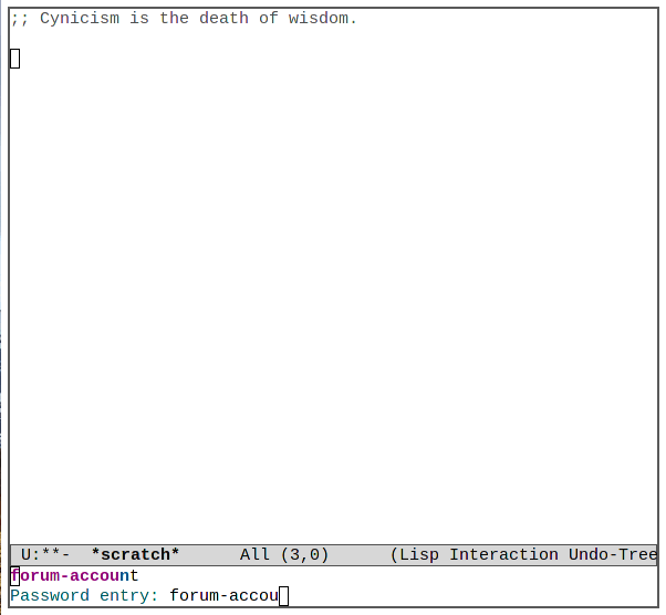 Пароль Emacs 15 Изменить пароль