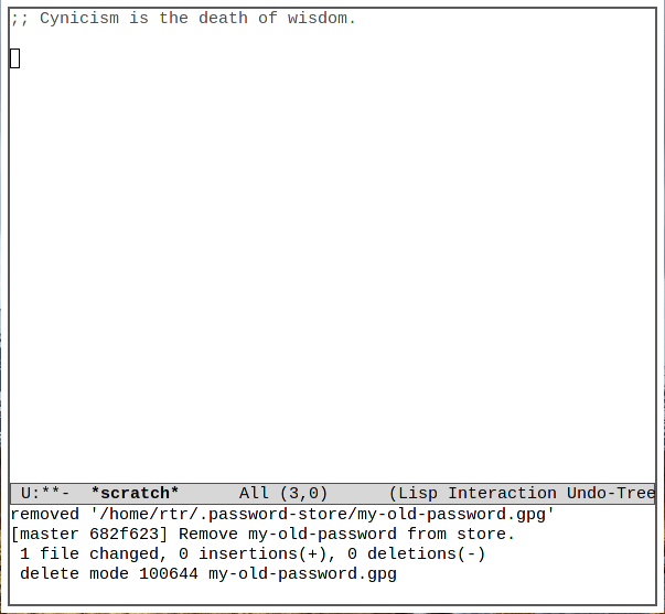 Пароль Emacs 19 Удаленный пароль