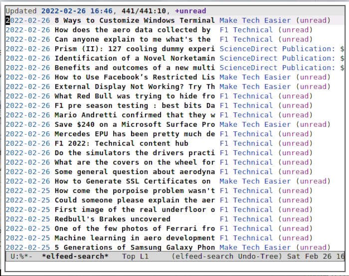 Emacs Rss 07 Elfeed с лентами