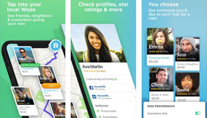 среда-приложения-Waze Carpool