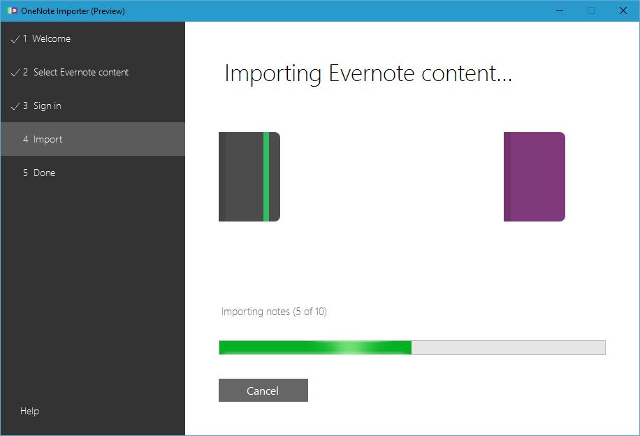 импорт заметок из Evernote в OneNote