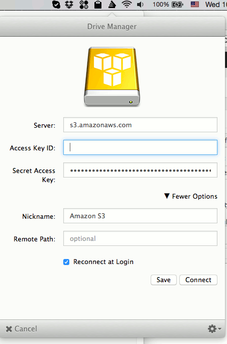 expandrive-enter-s3-credential