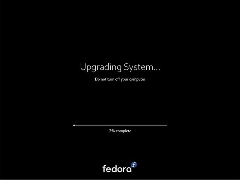 Обновление до Fedora 32 Screen