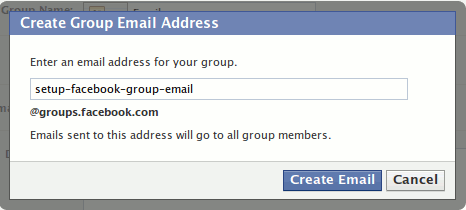 Facebook-группы-адрес электронной почты