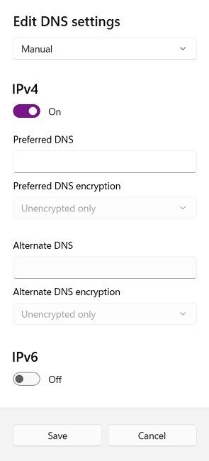 Изображения Facebook не загружают DNS Добавить новый адрес