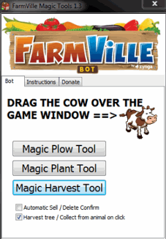 Farmville-плуг-значок