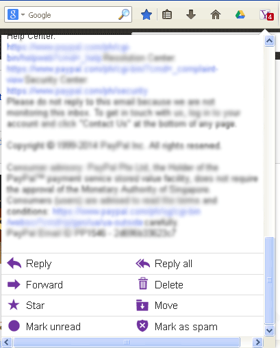 самый быстрый уведомитель для Yahoo_reply