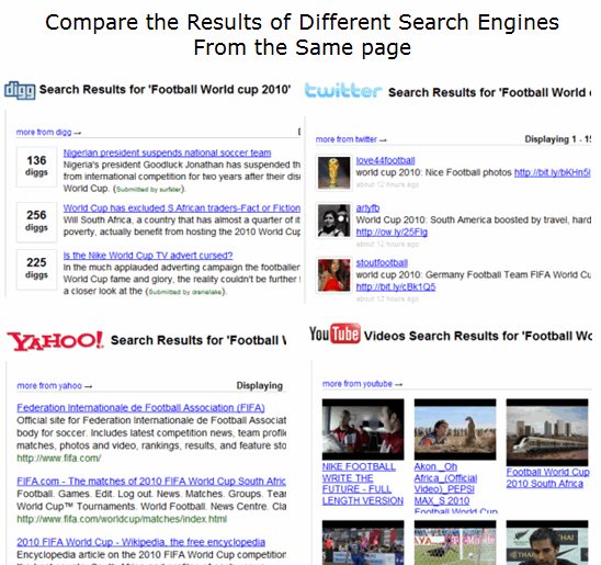 Сравните результаты поиска в разных поисковых системах