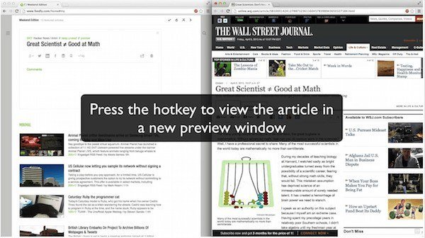Feedly-Chrome-Feedly-окно предварительного просмотра
