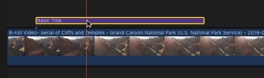Final-cut-pro-add-text-title-video-select-title-timeline