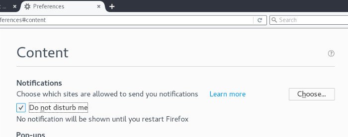 Firefox-уведомление-не беспокоить