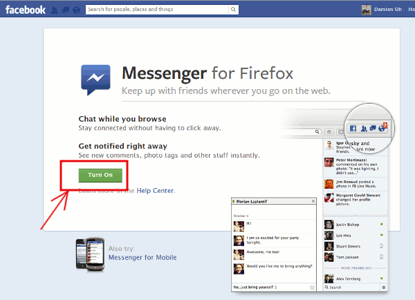 Firefox-включить-Facebook-мессенджер