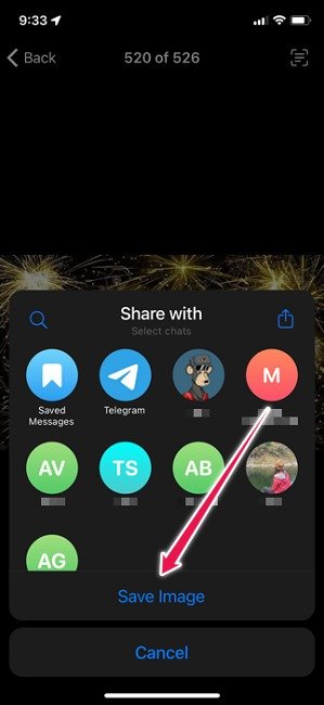 Исправить Telegram, не сохраняющий фотографии. Ios Сохранить изображение в галерее