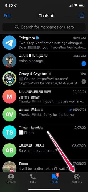 Исправить Telegram, не сохраняющий фотографии в настройках iOS