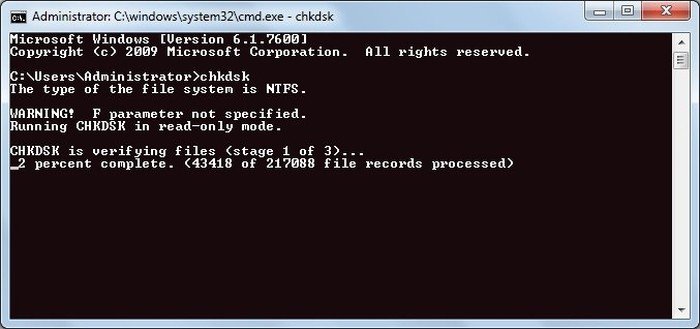 исправить-Windows-Explorer-сбой-chkdsk-сканирование