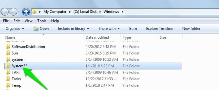 fix-windows-explorer-сбой-системы32-папка