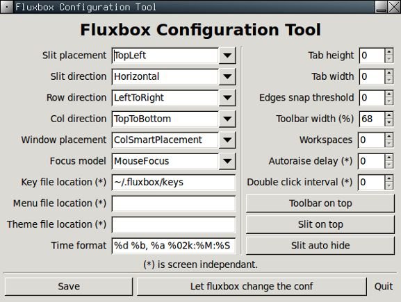 Fluxbox-fluxconf