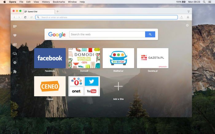 Четыре альтернативы Safari Mac Opera