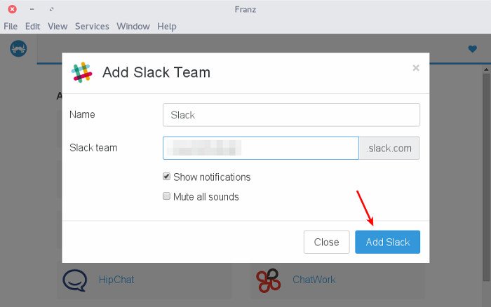 Франц-мессенджер-настройка-Slack