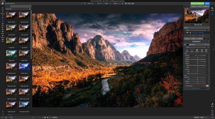 Бесплатная и дешевая замена Lightroom On1 Photo Raw