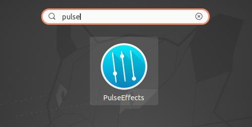 Бесплатное обновление аудио с помощью Pulseeffects Pulseeffects в меню приложений