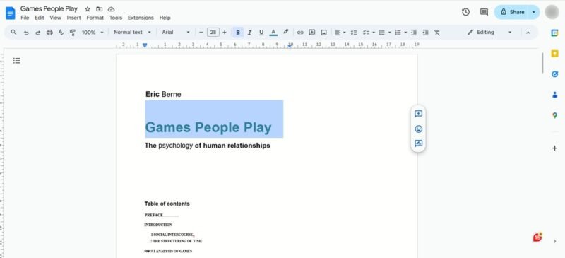 PDF открыт с помощью Google Docs.