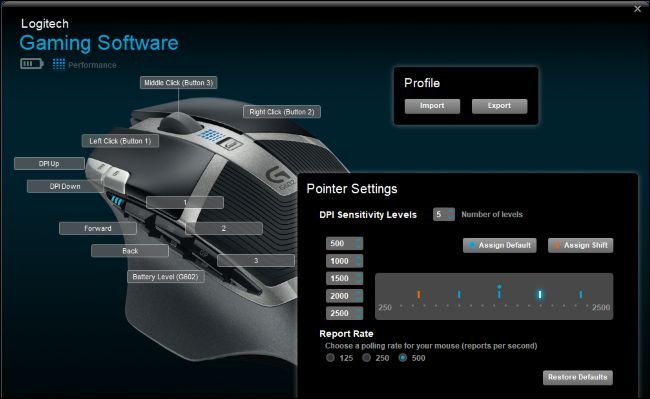 игровая мышь с настройками dpi