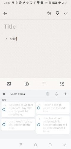 Добавить в буфер обмена Gboard