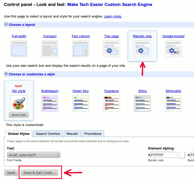 gcse-select-только для результатов