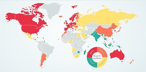 gdpr-мировая тепловая карта