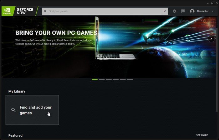 Geforce Now Game Streaming Найдите свои игры